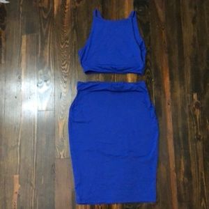Blue dress set